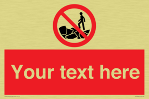 Custom No climbing on rocks